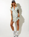 Image of Arte Mini Dress in Washed Out Pastel Floral