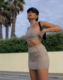 Image of MOTEL X IRIS Asira Crop Top in Knit Oatmeal