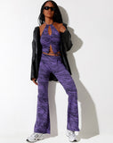 Image of Asmi Crop Top in Desert Terrain Purple