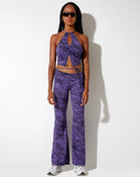 Image of Eda Flare Trouser in Desert Terrain Purple