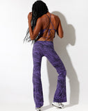 Image of Eda Flare Trouser in Desert Terrain Purple