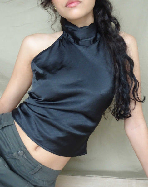 image of Ataina Top in Satin Black