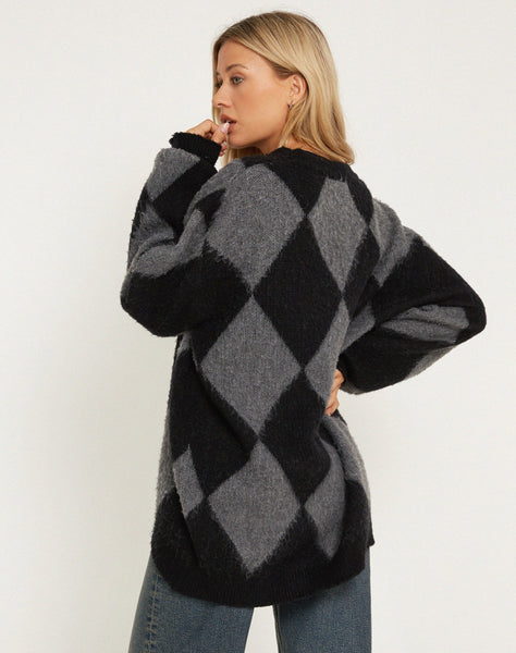 image of Aureli Cardi in Harlequin Grey and Black