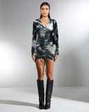 Image of MOTEL X IRIS Aviva Mini Dress in Abstract Camo