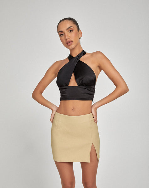 image of Pelma Mini Skirt in Tailoring Ecru