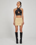 image of Pelma Mini Skirt in Tailoring Ecru