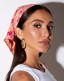 Image of Bandana in Dark Wild Flower Cantaloupe