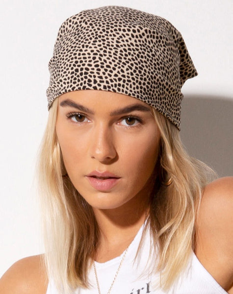 Bandana in Mini Croc Tan