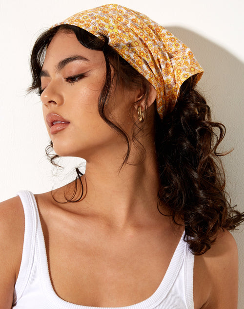 Bandana in Garden Flower Yellow