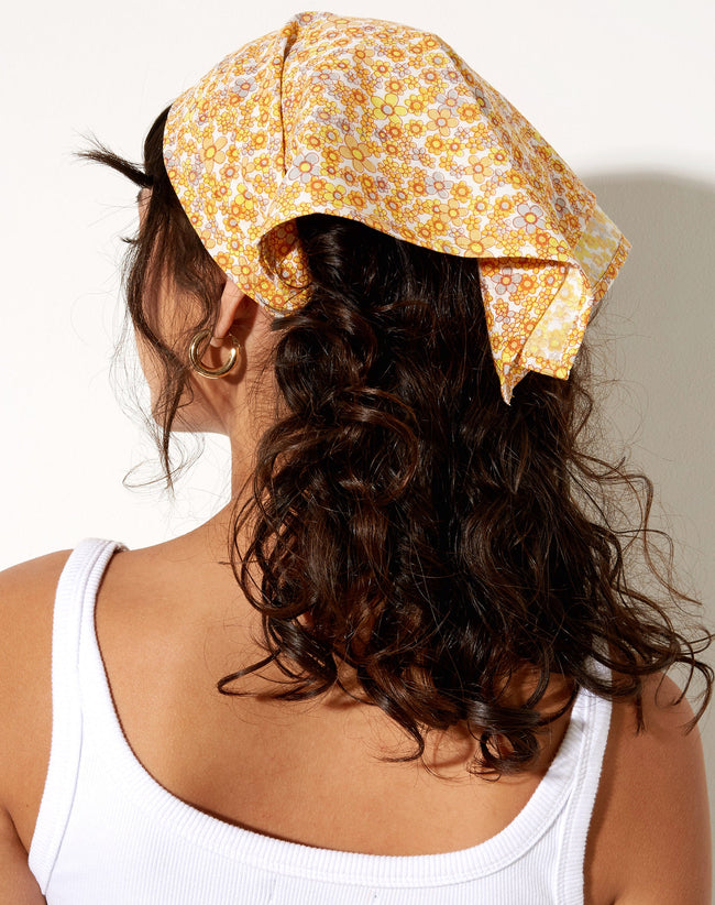 Bandana in Garden Flower Yellow