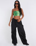 image of Bandira Bandeau Top in Sequin Solarized Green