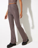 Image of Herly Flare Trouser with Lining in Mini Check Chocolate