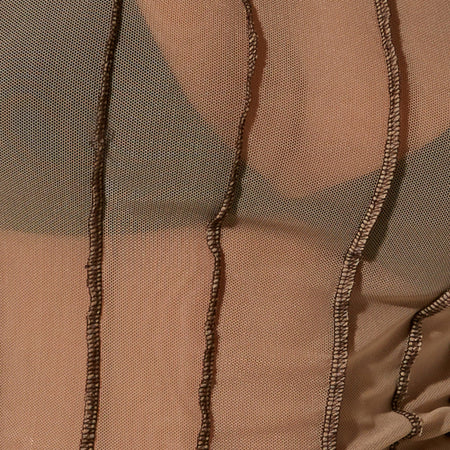 Barika Top in Mesh Taupe