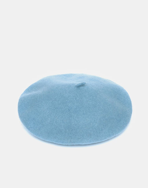 Wool Beret in Blue