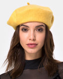 Wool Beret in Mustard