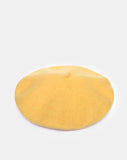 Wool Beret in Mustard