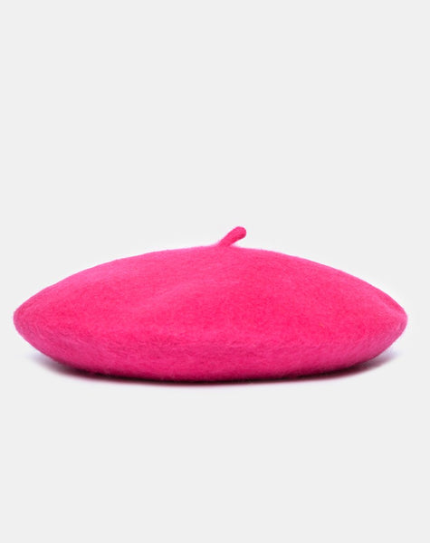 Wool Beret in Pink