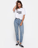 Oversize Basic Tee in Hangover Club