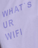 Oversize Basic Tee in What's Ur Wifi