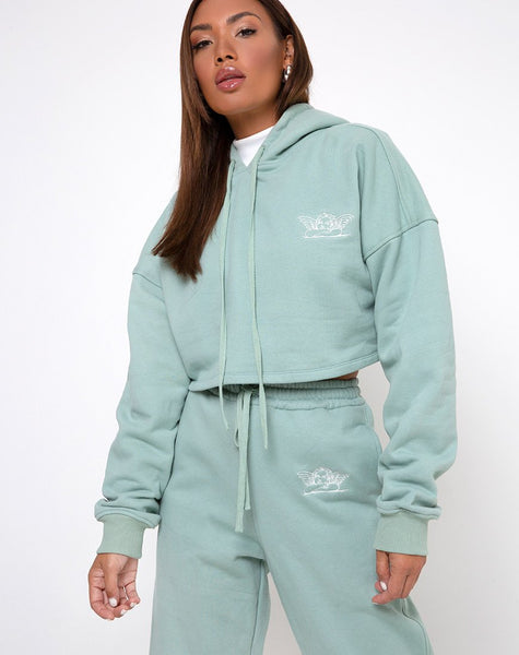 Roky Hoodie in Seafoam Angelo Embro