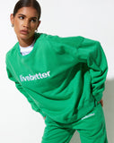 image of Ted Sweatshirt in Fun Green with 