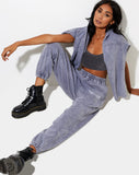 Basta Jogger in Charcoal Wash 'Angel Energy' Wings