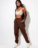 Image of Basta Jogger in Deep Mahogany LAmour Cherub Label Embro