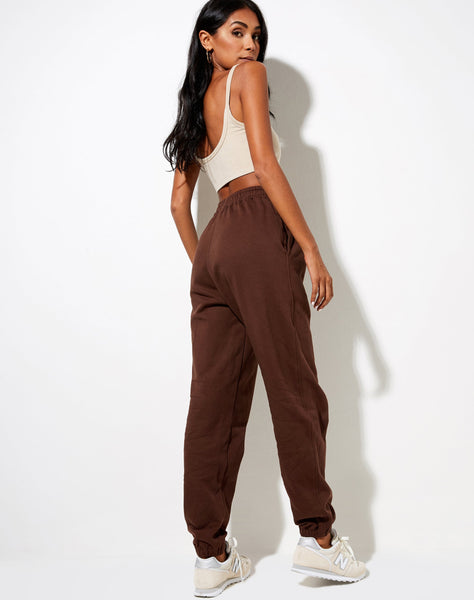 Image of Basta Jogger in Deep Mahogany LAmour Cherub Label Embro