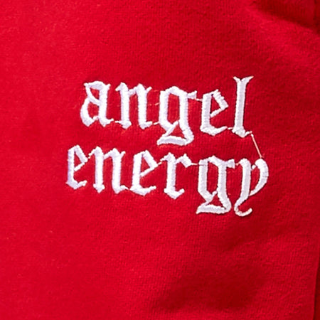 Basta Jogger in Racing Red with 'Angel Energy' Embro