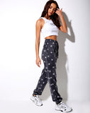 Image of Basta Jogger in Small Graffiti Flower Dark Grey