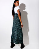 Batis Maxi Dress in Mono Paisley Sage