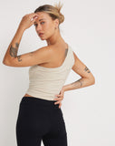 Image of Bay One Shoulder Top in Coconut Milk