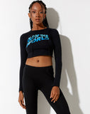 Image of Baye Crop Top in Black Out Of This World