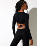 Image of Baye Crop Top in Black Out Of This World