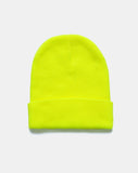 Beanie Hat in Highlighter Yellow