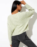 Beira Cardi in Mint