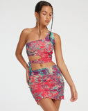 image of Beldhi Mini Skirt in Festival Print