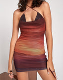 Image of Benny Bodycon Dress in Sunset Melt