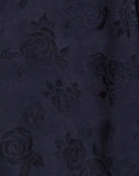 Voine Skater Dress in Satin Navy