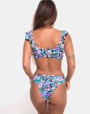 Bev Bikini Botton in Illuminated Floral