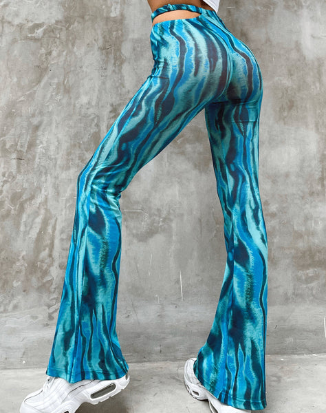 Image of Zola Flare Trouser in Tropical Rave