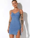 image of Coti Bodycon Dress in Mesh Blue