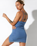 image of Coti Bodycon Dress in Mesh Blue