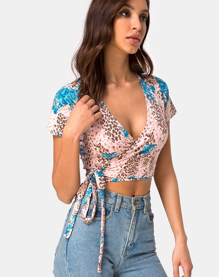 Elso Crop Top in Lilac Blossom