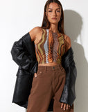 Image of MOTEL X IRIS Birka Vest Top in Earthy Gradient