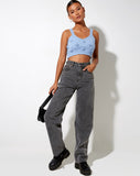 Image of Birra Crop Top in Baby Blue