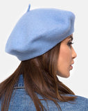 Wool Beret in Blue