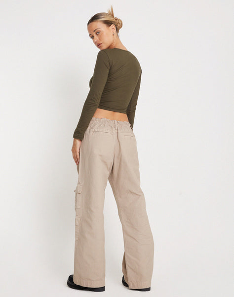 Image of Bon Long Sleeve Top in Olive