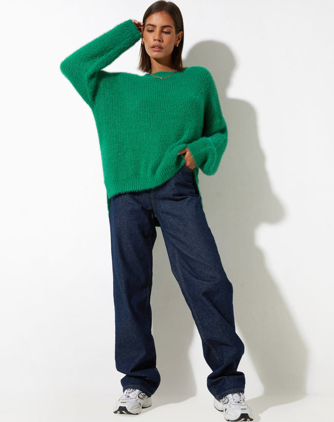 image of Bondy Jumper in Knit Kelly Green