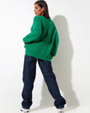 image of Bondy Jumper in Knit Kelly Green